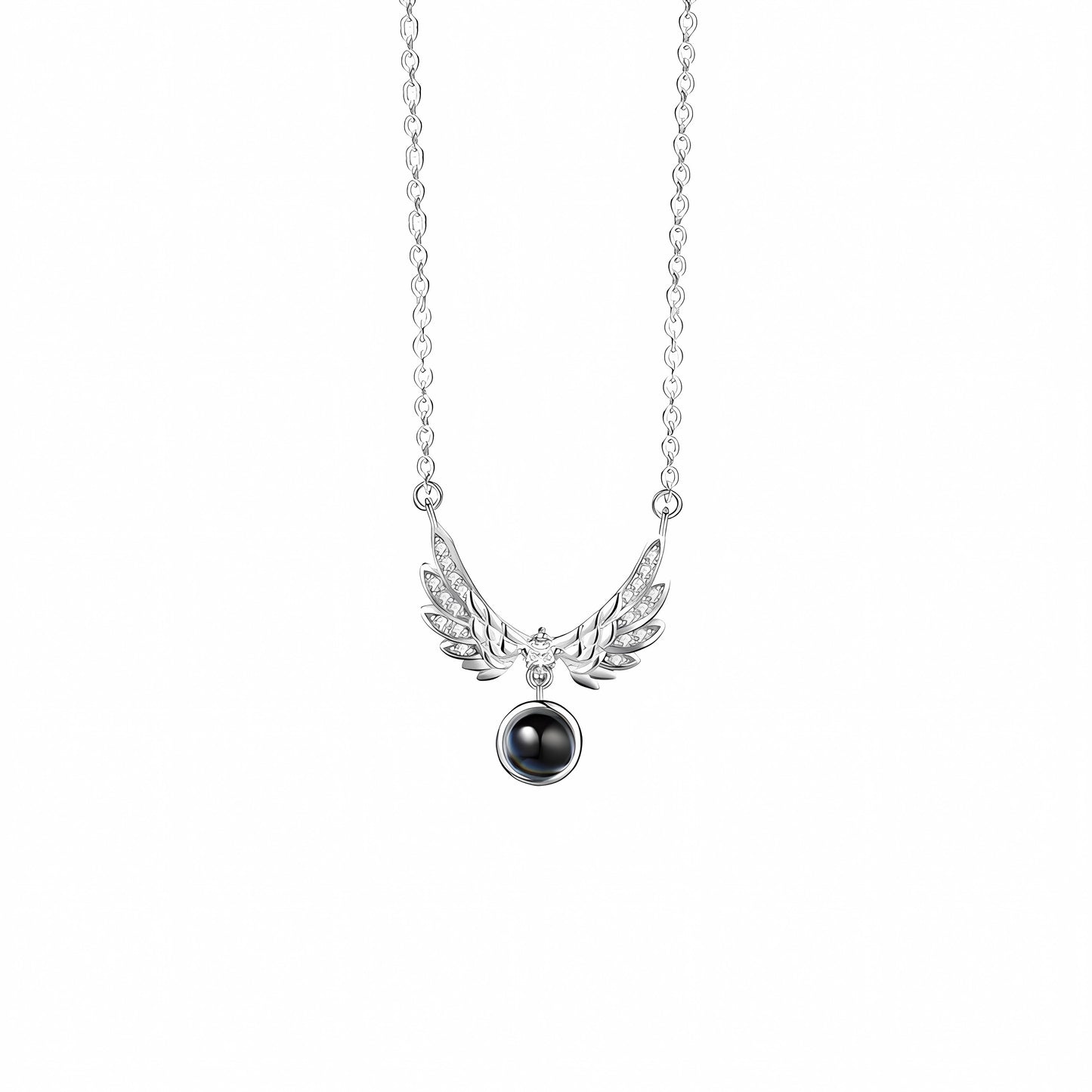 Silver Couple Customized Necklace