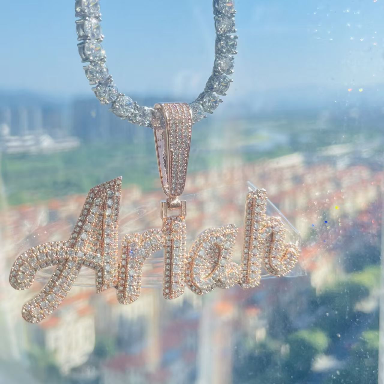 Personalized alphanumeric necklace