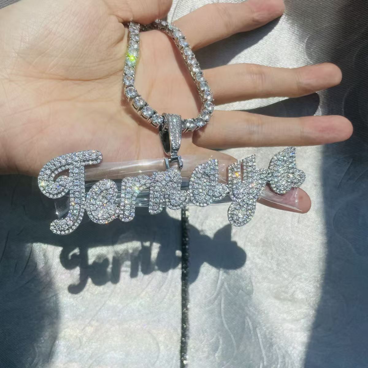 Personalized alphanumeric necklace