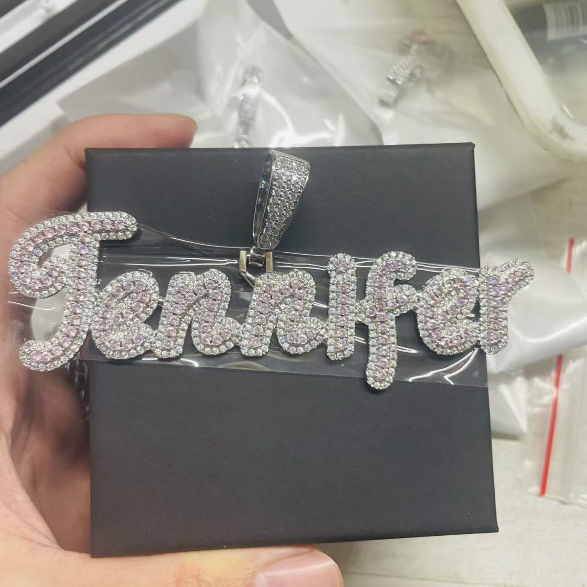 Personalized alphanumeric necklace
