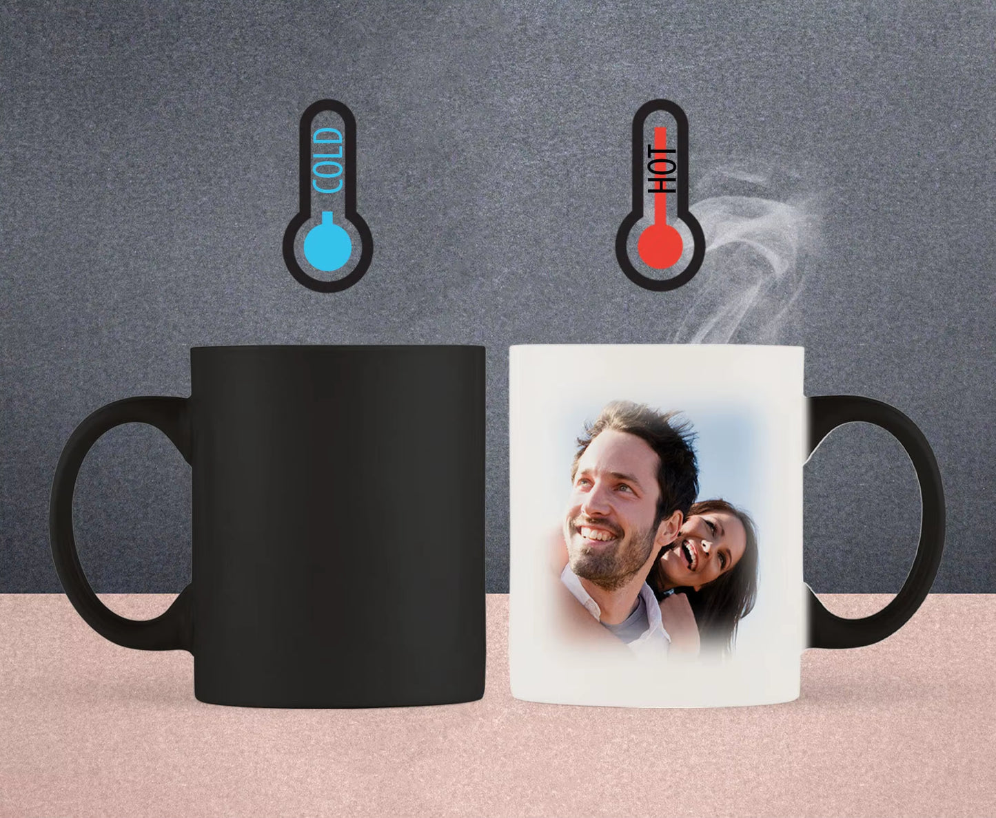 Personalized Photo Mug custom pictures Ceramic Color Changed Cup Family Gift Mug Wedding anniversary Mugs