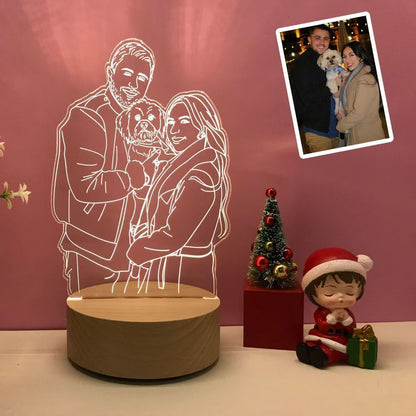 Customized photo 3D night light