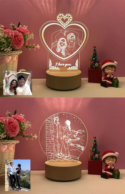 Customized photo 3D night light