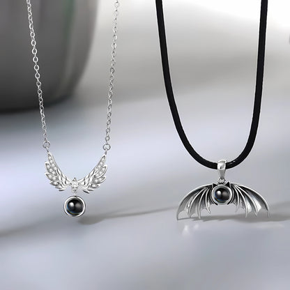 Silver Couple Customized Necklace