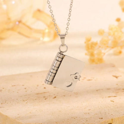 Customized Love Book Necklace