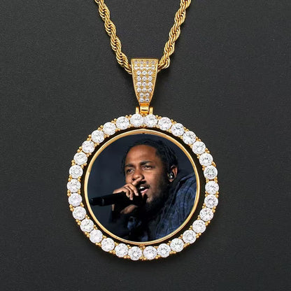 Personalized Hip Hop Photo Necklace