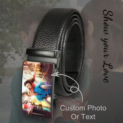 Personal customized picture belt