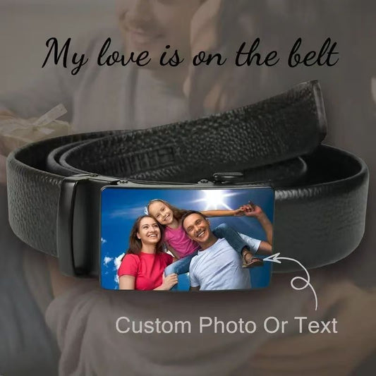 Personal customized picture belt