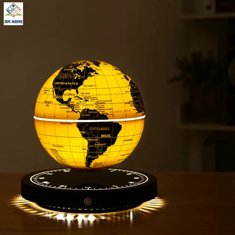 Levitating Lamp Magnetic Levitation Globe LED Earth Floating Rotating Globe Bedside Novelty Christmas Gifts Galactic starry sky