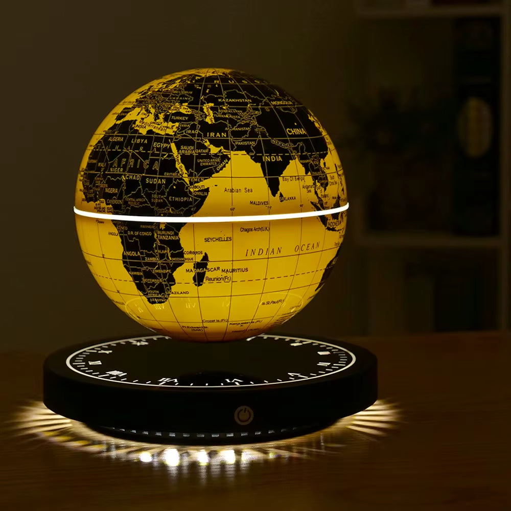 Levitating Lamp Magnetic Levitation Globe LED Earth Floating Rotating Globe Bedside Novelty Christmas Gifts Galactic starry sky