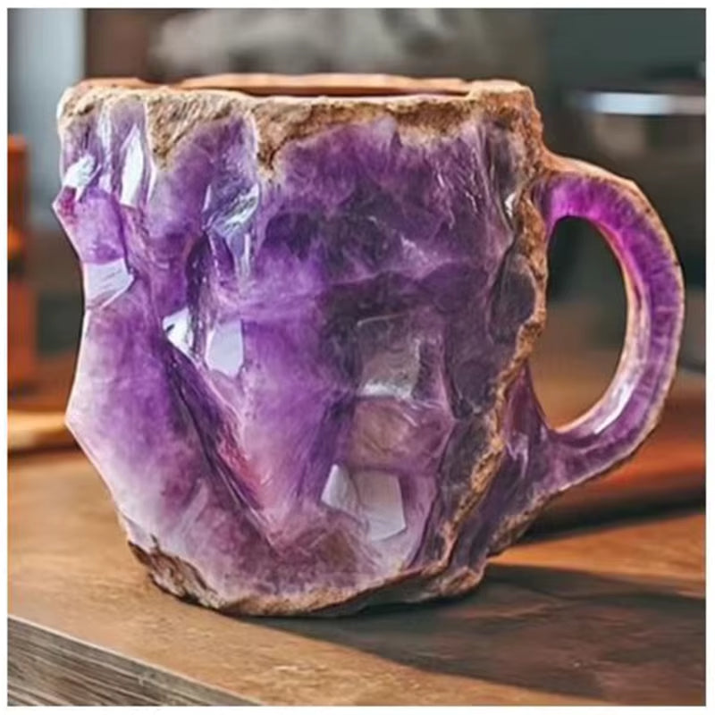 Multi-Colored Mineral Crystal Coffee Mug