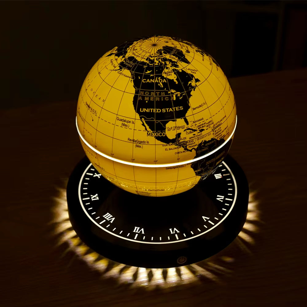 Levitating Lamp Magnetic Levitation Globe LED Earth Floating Rotating Globe Bedside Novelty Christmas Gifts Galactic starry sky