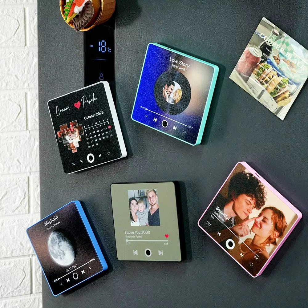 Personalized Music Fridge Magnets, Custom Music Refrigerator Magnets, Custom Photo Magnets for Fridge, Best Music Gift