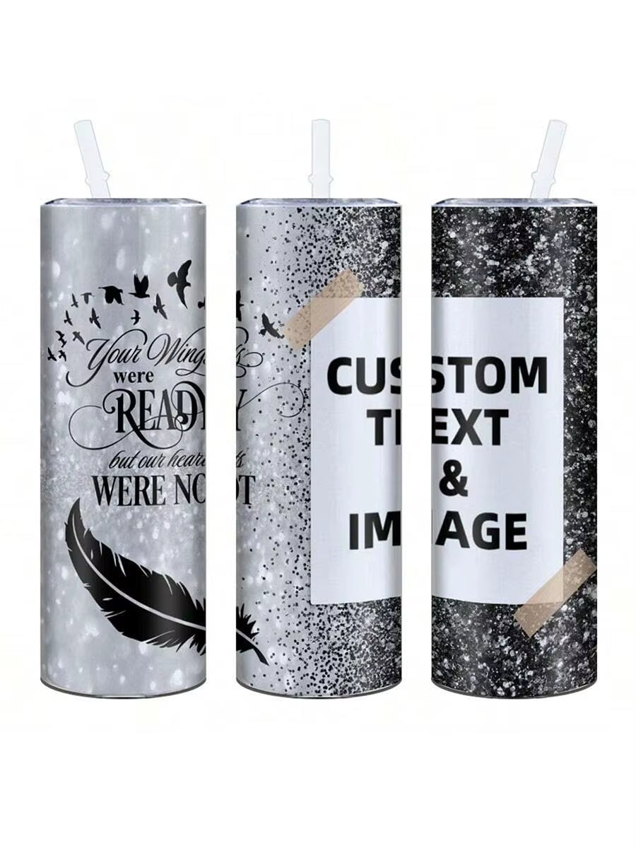 Customed Mom Photo Stainless Steel Insulated Water Cup With Plastic Lid&Straw Mother's Day Gift