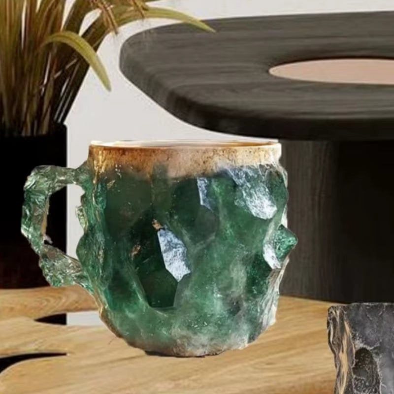 Multi-Colored Mineral Crystal Coffee Mug